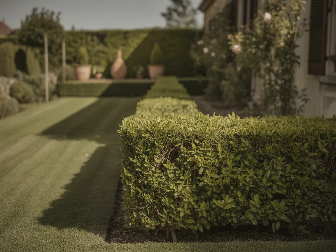 Taille et entretien de haies parfaitement sculptées