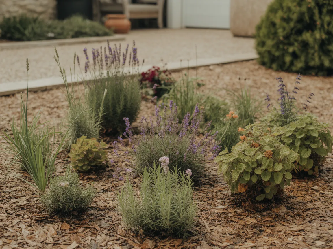 Création de massifs floraux colorés